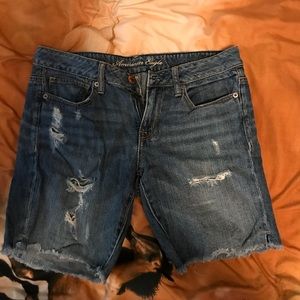 American eagle burmuda jean shorts